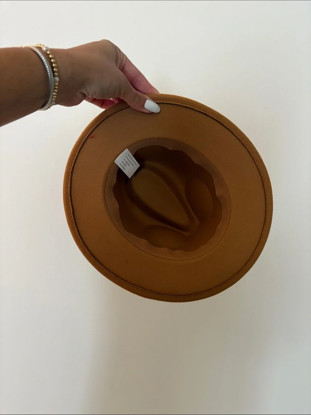 Cat & Jack Kids Camel/Tan Felt Fedora Hat - 12-24 months NWT